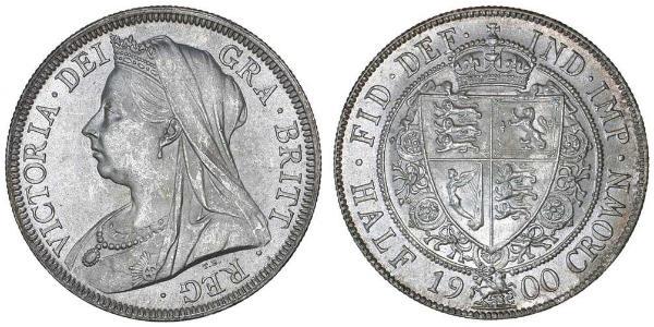 1/2 Crown Reino Unido de Gran Bretaña e Irlanda (1801-1922) Plata Victoria (1819 - 1901)