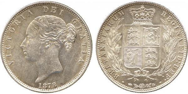 1/2 Crown Reino Unido de Gran Bretaña e Irlanda (1801-1922) Plata Victoria (1819 - 1901)