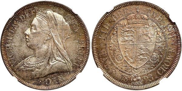 1/2 Crown Reino Unido de Gran Bretaña e Irlanda (1801-1922) Plata Victoria (1819 - 1901)
