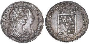 1/2 Crown Reino de Inglaterra (927-1649,1660-1707) Plata Guillermo III (1650-1702)