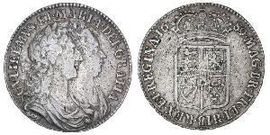 1/2 Crown Reino de Inglaterra (927-1649,1660-1707) Plata Guillermo III (1650-1702)