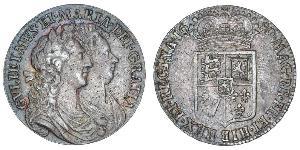 1/2 Crown Reino de Inglaterra (927-1649,1660-1707) Plata Guillermo III (1650-1702)