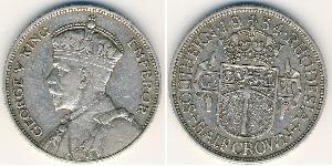 1/2 Crown Southern Rhodesia (1923-1980) Plata Jorge V (1865-1936)