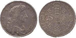 1/2 Crown Königreich England (927-1649,1660-1707) Silber Karl II (1630-1685)