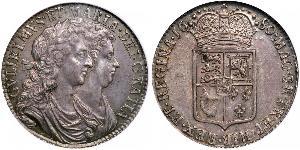 1/2 Crown Königreich England (927-1649,1660-1707) Silber Wilhelm III (1650-1702)