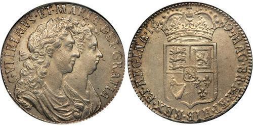 1/2 Crown Königreich England (927-1649,1660-1707) Silber Wilhelm III (1650-1702)