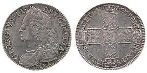 1/2 Crown Königreich Großbritannien (1707-1801) Silber Georg II (1683-1760)