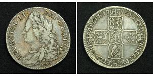 1/2 Crown Königreich Großbritannien (1707-1801) Silber Georg II (1683-1760)