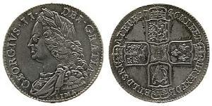 1/2 Crown Königreich Großbritannien (1707-1801) Silber Georg II (1683-1760)