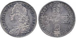 1/2 Crown Königreich Großbritannien (1707-1801) Silber Georg II (1683-1760)