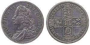1/2 Crown Königreich Großbritannien (1707-1801) Silber Georg II (1683-1760)