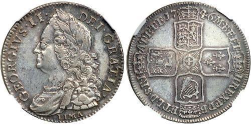 1/2 Crown Königreich Großbritannien (1707-1801) Silber Georg II (1683-1760)