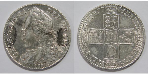 1/2 Crown Königreich Großbritannien (1707-1801) Silber Georg II (1683-1760)