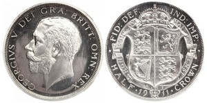 1/2 Crown Vereinigtes Königreich von Großbritannien und Irland (1801-1922) Silber George V (1865-1936)