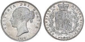 1/2 Crown Vereinigtes Königreich von Großbritannien und Irland (1801-1922) Silber Victoria (1819 - 1901)