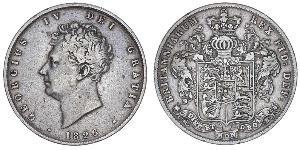 1/2 Crown Vereinigtes Königreich von Großbritannien und Irland (1801-1922) Silber Georg IV (1762-1830)