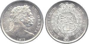 1/2 Crown Vereinigtes Königreich von Großbritannien und Irland (1801-1922) Silber Georg III (1738-1820)