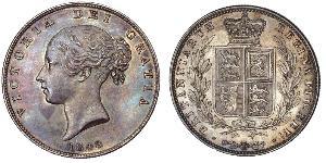 1/2 Crown Vereinigtes Königreich von Großbritannien und Irland (1801-1922) Silber Victoria (1819 - 1901)