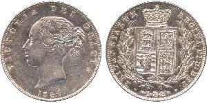 1/2 Crown Vereinigtes Königreich von Großbritannien und Irland (1801-1922) Silber Victoria (1819 - 1901)