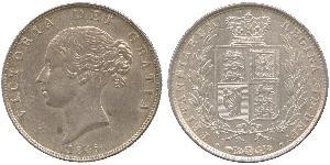 1/2 Crown Vereinigtes Königreich von Großbritannien und Irland (1801-1922) Silber Victoria (1819 - 1901)