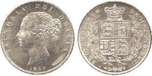 1/2 Crown Vereinigtes Königreich von Großbritannien und Irland (1801-1922) Silber Victoria (1819 - 1901)