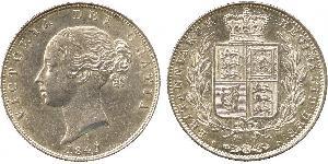 1/2 Crown Vereinigtes Königreich von Großbritannien und Irland (1801-1922) Silber Victoria (1819 - 1901)