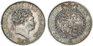 1/2 Crown Vereinigtes Königreich von Großbritannien und Irland (1801-1922) Silber Georg III (1738-1820)