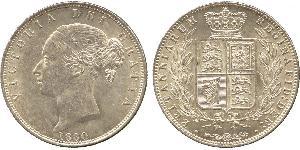 1/2 Crown Vereinigtes Königreich von Großbritannien und Irland (1801-1922) Silber Victoria (1819 - 1901)