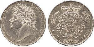 1/2 Crown Vereinigtes Königreich von Großbritannien und Irland (1801-1922) Silber Georg IV (1762-1830)