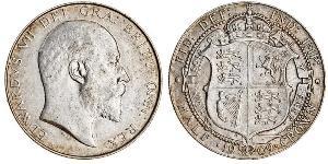 1/2 Crown Vereinigtes Königreich von Großbritannien und Irland (1801-1922) Silber Eduard VII (1841-1910)