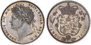 1/2 Crown Vereinigtes Königreich von Großbritannien und Irland (1801-1922) Silber Georg IV (1762-1830)