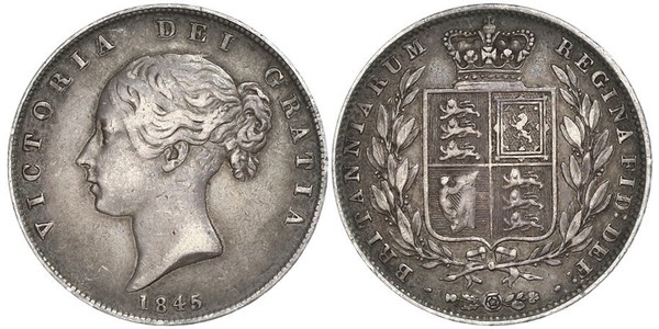 1/2 Crown Vereinigtes Königreich von Großbritannien und Irland (1801-1922) Silber Victoria (1819 - 1901)