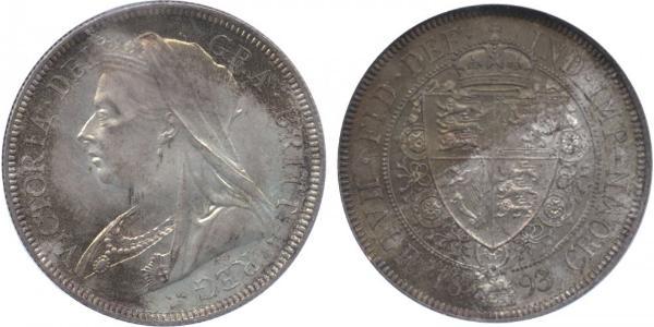 1/2 Crown Vereinigtes Königreich von Großbritannien und Irland (1801-1922) Silber Victoria (1819 - 1901)