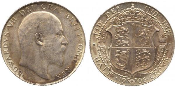 1/2 Crown Vereinigtes Königreich von Großbritannien und Irland (1801-1922) Silber Eduard VII (1841-1910)
