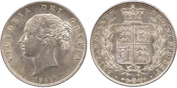 1/2 Crown Vereinigtes Königreich von Großbritannien und Irland (1801-1922) Silber Victoria (1819 - 1901)