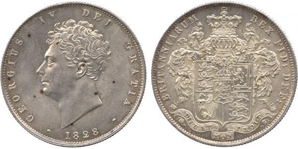 1/2 Crown Vereinigtes Königreich von Großbritannien und Irland (1801-1922) Silber Georg IV (1762-1830)