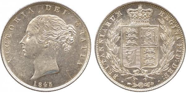 1/2 Crown Vereinigtes Königreich von Großbritannien und Irland (1801-1922) Silber Victoria (1819 - 1901)