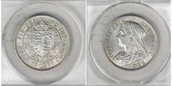 1/2 Crown Vereinigtes Königreich von Großbritannien und Irland (1801-1922) Silber Victoria (1819 - 1901)