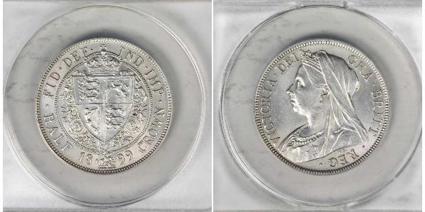 1/2 Crown Vereinigtes Königreich von Großbritannien und Irland (1801-1922) Silber Victoria (1819 - 1901)