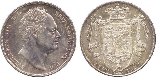 1/2 Crown Vereinigtes Königreich von Großbritannien und Irland (1801-1922) Silber Wilhelm IV (1765-1837)