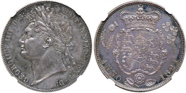 1/2 Crown Vereinigtes Königreich von Großbritannien und Irland (1801-1922) Silber Georg IV (1762-1830)