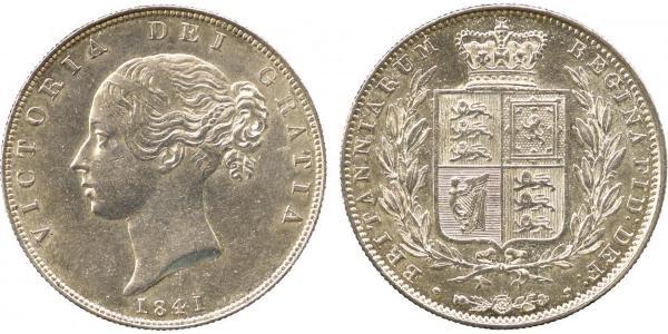 1/2 Crown Vereinigtes Königreich von Großbritannien und Irland (1801-1922) Silber Victoria (1819 - 1901)