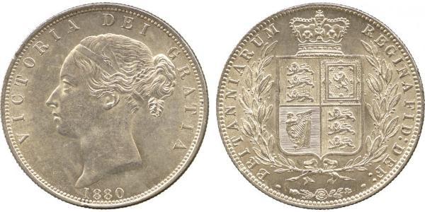 1/2 Crown Vereinigtes Königreich von Großbritannien und Irland (1801-1922) Silber Victoria (1819 - 1901)