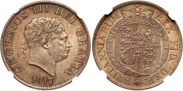 1/2 Crown Vereinigtes Königreich von Großbritannien und Irland (1801-1922) Silber Georg III (1738-1820)