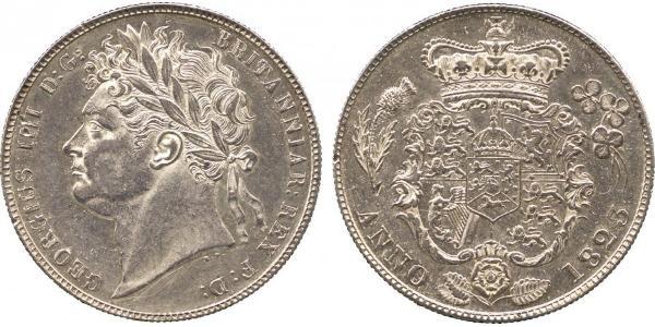 1/2 Crown Vereinigtes Königreich von Großbritannien und Irland (1801-1922) Silber Georg IV (1762-1830)