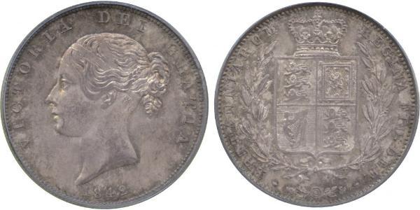 1/2 Crown Vereinigtes Königreich von Großbritannien und Irland (1801-1922) Silber Victoria (1819 - 1901)