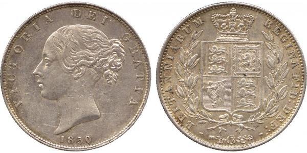 1/2 Crown Vereinigtes Königreich von Großbritannien und Irland (1801-1922) Silber Victoria (1819 - 1901)