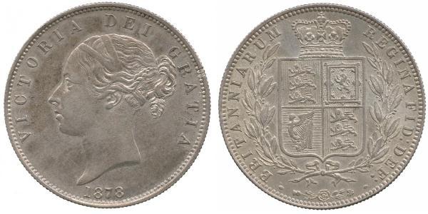 1/2 Crown Vereinigtes Königreich von Großbritannien und Irland (1801-1922) Silber Victoria (1819 - 1901)