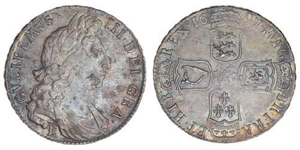 1/2 Crown Kingdom of England (927-1649,1660-1707) Silver William III (1650-1702)