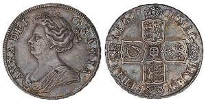 1/2 Crown Kingdom of Great Britain (1707-1801) Silver Anne, Queen of Great Britain (1665-1714)